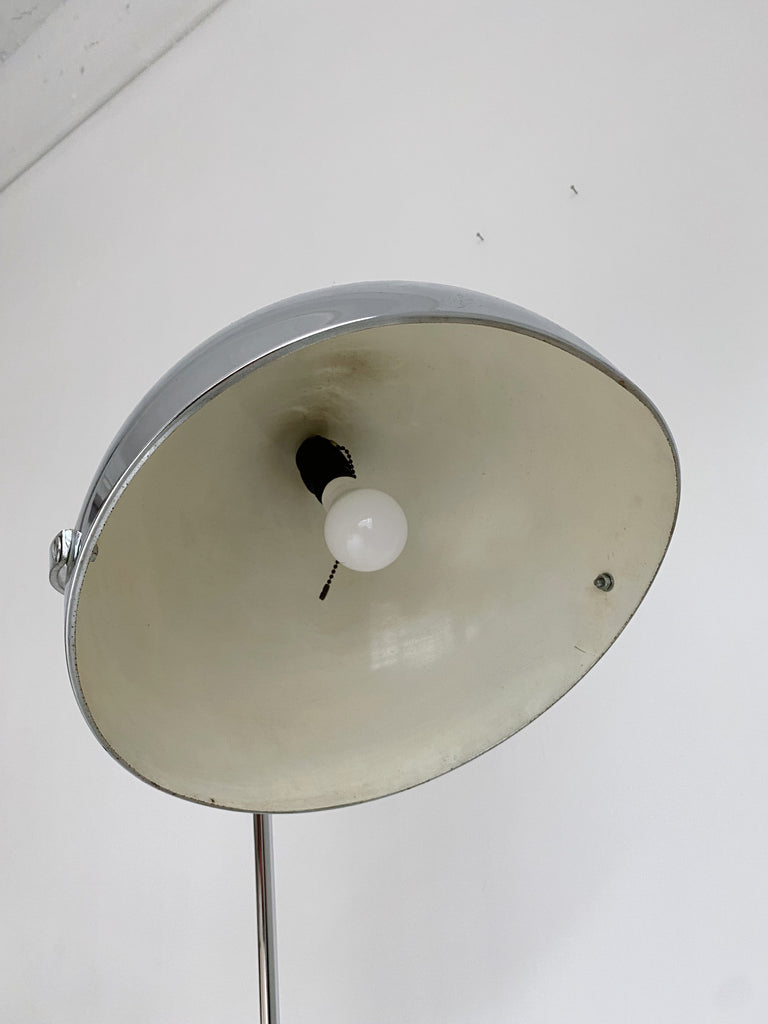 SPACE AGE CHROME BALL FLOOR LAMP