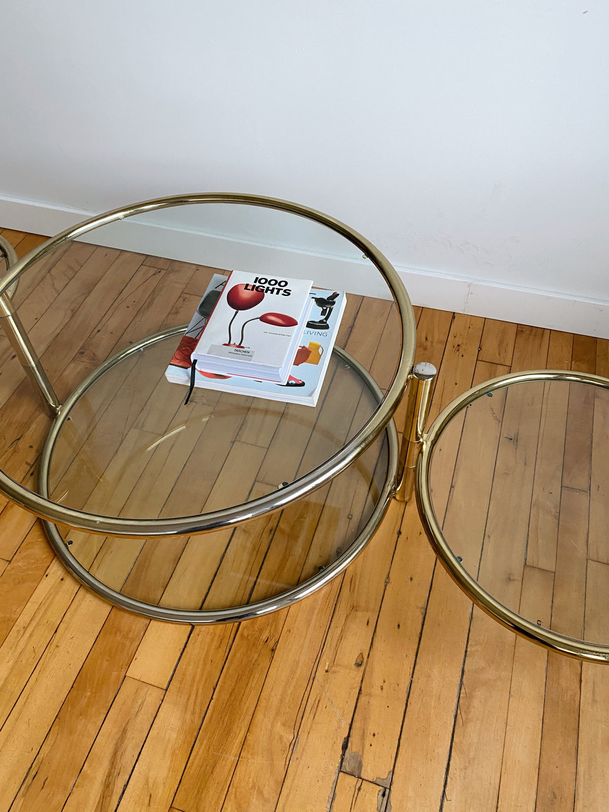 Vintage swivel deals coffee table