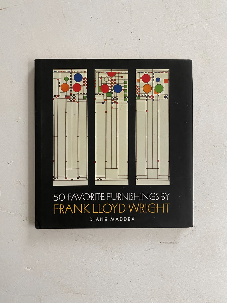50 FAVORITE FURNISHINGS BY FRANK LLOYD WRIGHT, MADDEX, 1999