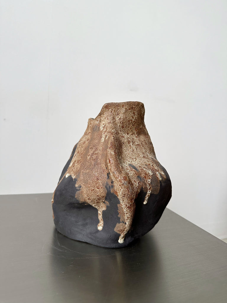 MELISSA ZAPPITELLI HANDMADE CERAMIC "PROCESS OF EROSION" VASE