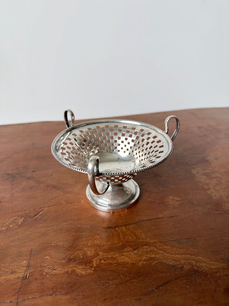 ART DECO CHESTER CHARLES COOKE SILVER BONBON DISH
