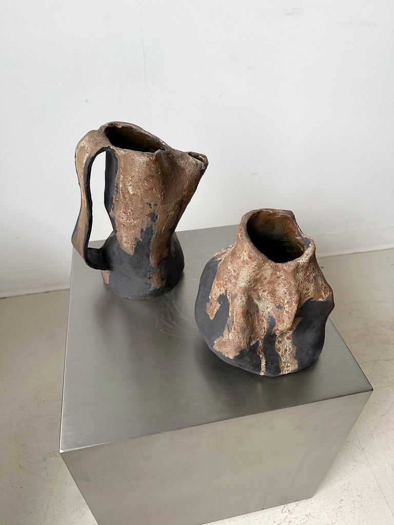 MELISSA ZAPPITELLI HANDMADE CERAMIC "PROCESS OF EROSION" VASE