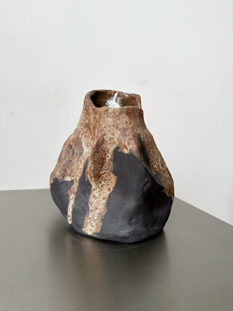 MELISSA ZAPPITELLI HANDMADE CERAMIC "PROCESS OF EROSION" VASE