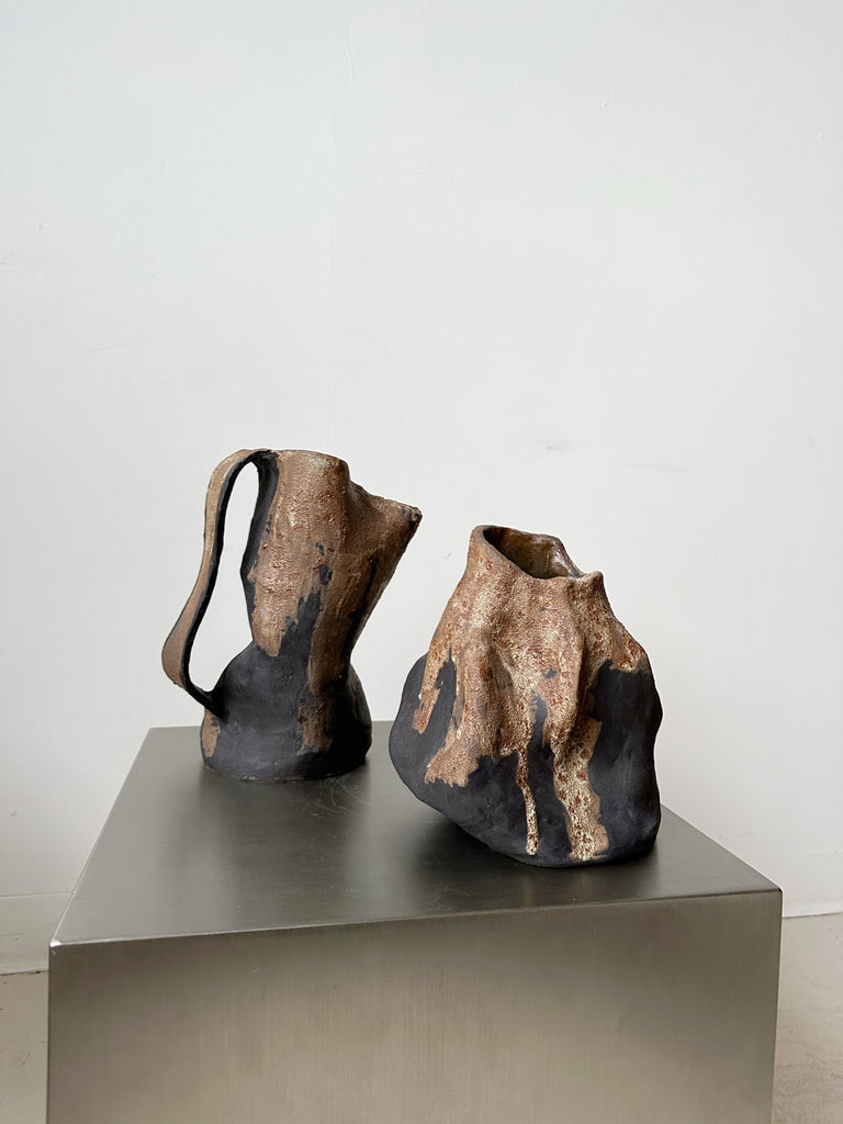 MELISSA ZAPPITELLI HANDMADE CERAMIC "PROCESS OF EROSION" VASE