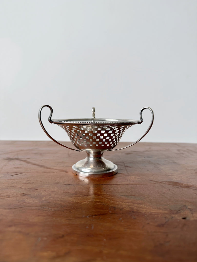 ART DECO CHESTER CHARLES COOKE SILVER BONBON DISH