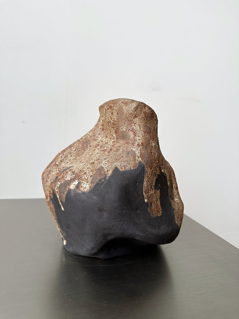 MELISSA ZAPPITELLI HANDMADE CERAMIC "PROCESS OF EROSION" VASE