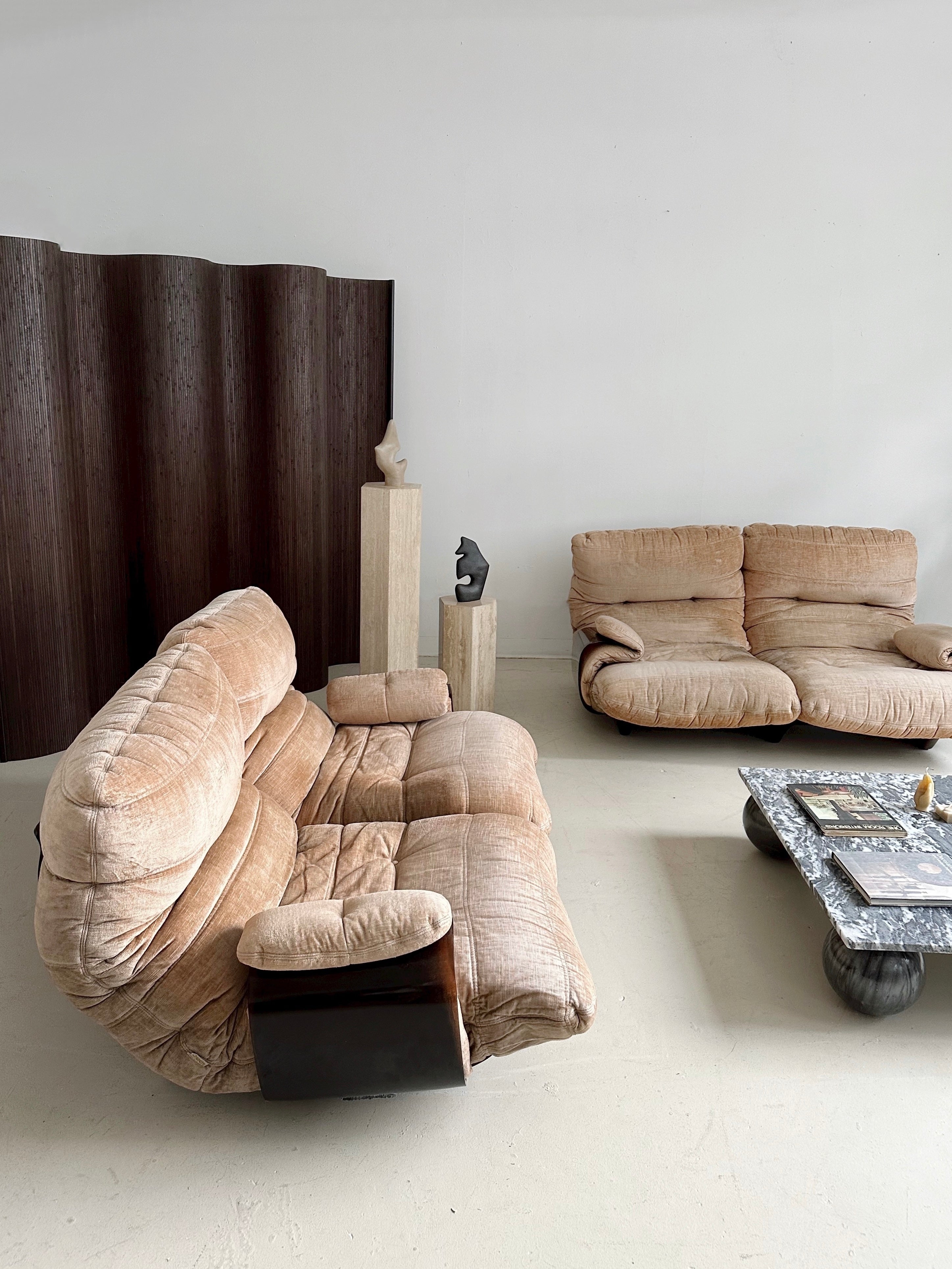 MARSALA TWO SEATER SOFA BY MICHEL DUCAROY FOR LIGNE ROSET, 70's