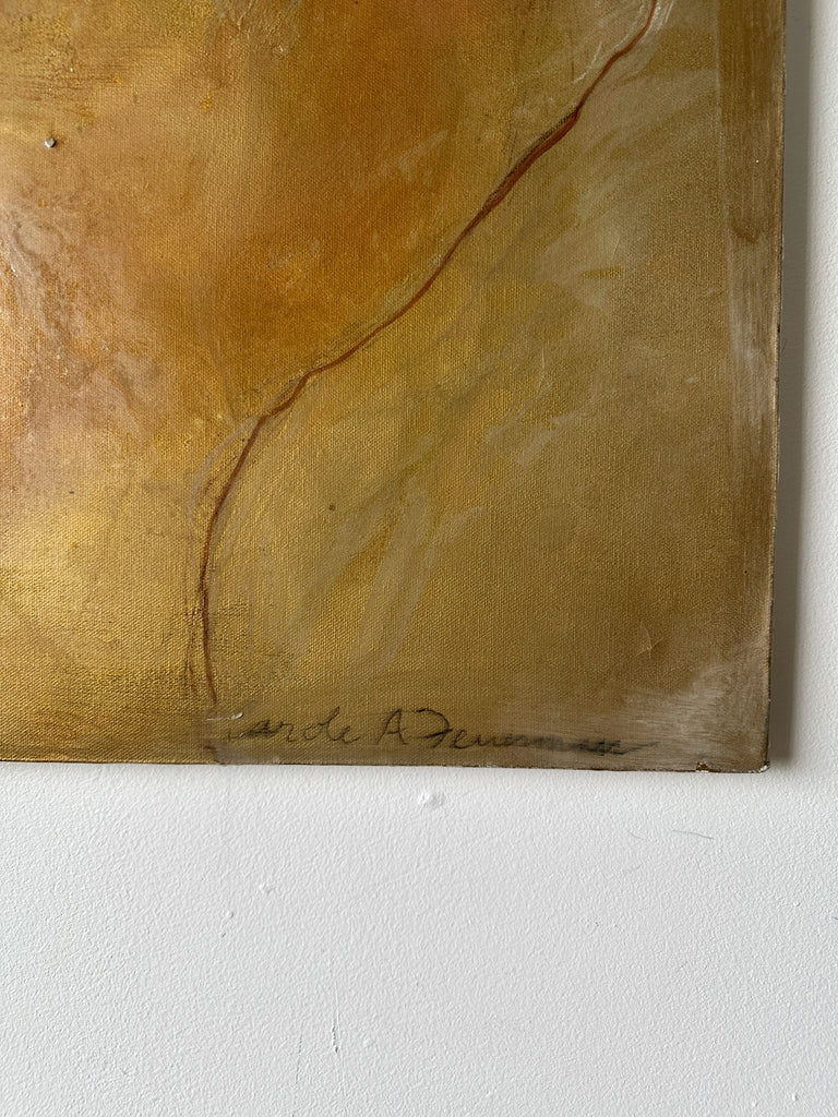 ABSTRACT MODERNIST FEMALE NUDE PAINTING BY CAROLE FEUERMAN, 20x24