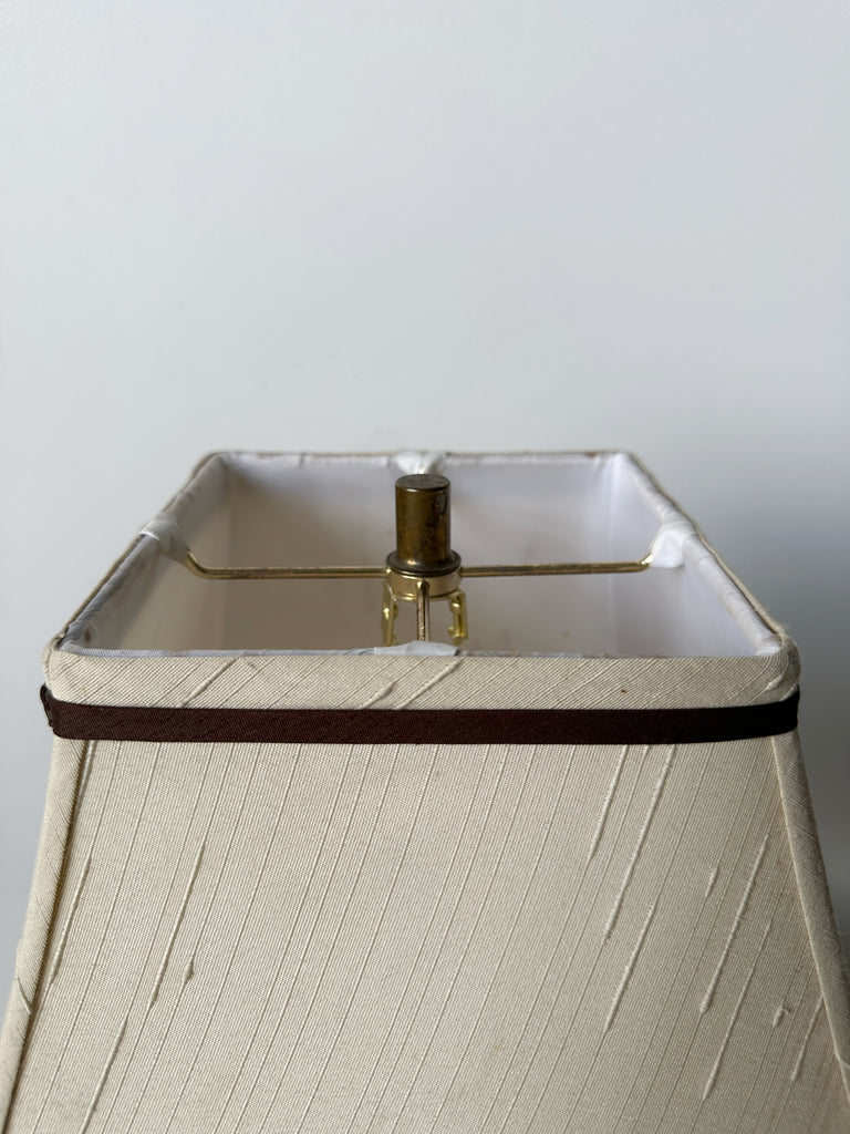 ART DECO WOOD TABLE LAMP