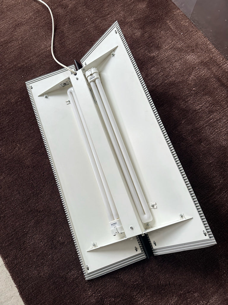 MODERNIST METAL WALL LAMP BY LIGHTOLIER, 80's