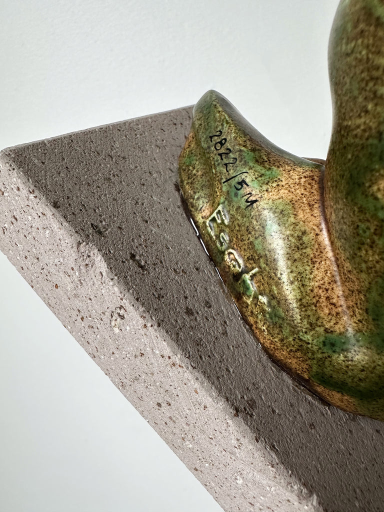 MODERNIST CERAMIC FEMALE NUDE FIGURE SCULPTURE