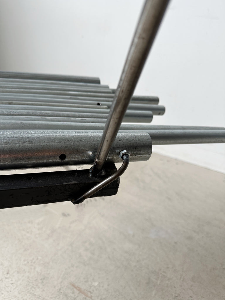 HANDMADE INDUSTRIAL ALUMINUM PIPE CHAIR