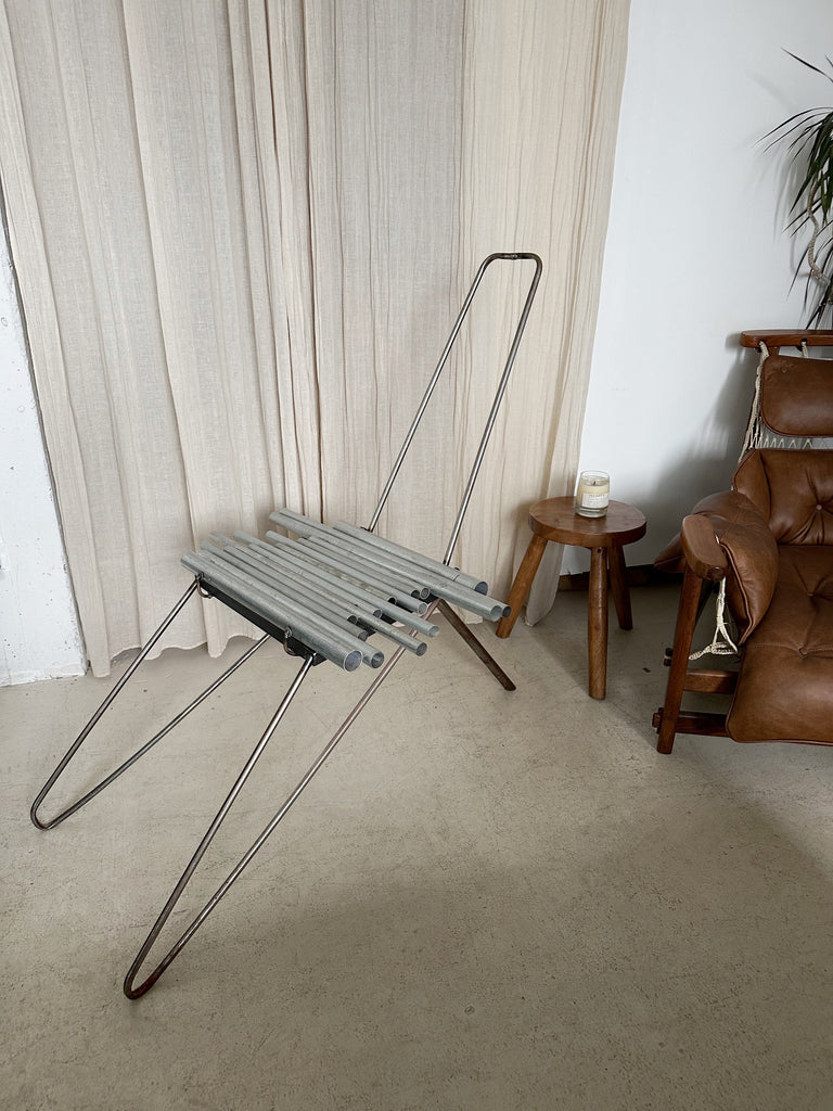 HANDMADE INDUSTRIAL ALUMINUM PIPE CHAIR