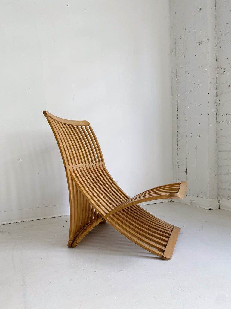 STEAMER LOUNGE CHAIR BY THOMAS LAMB FOR AMBIENT SYSTEMS, 70's