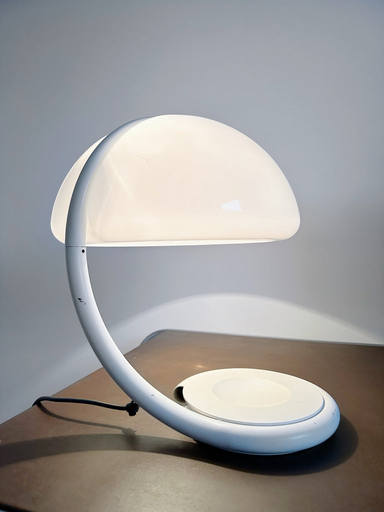 SERPENTE TABLE LAMP BY ELIO MARTINELLI FOR MARTINELLI LUCE, 60's