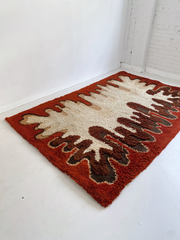 SPACE AGE AREA RUG, 5.6 x 8.5