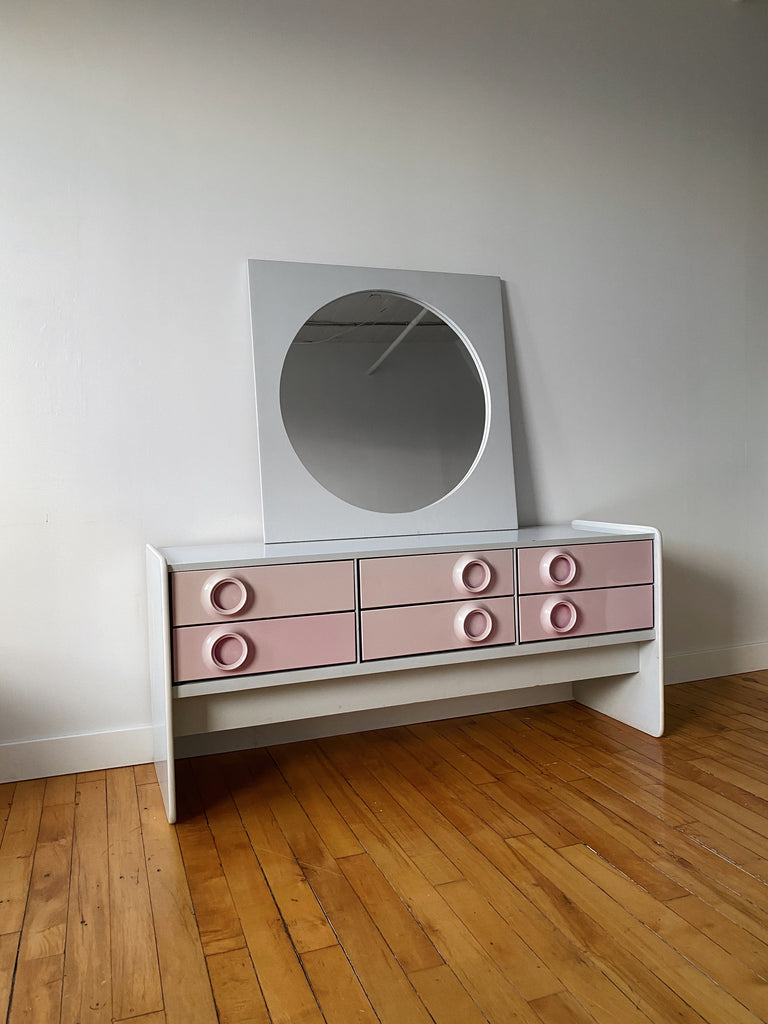 TRECO BY GIOVANNI MAUR SPACE AGE PINK DRESSER