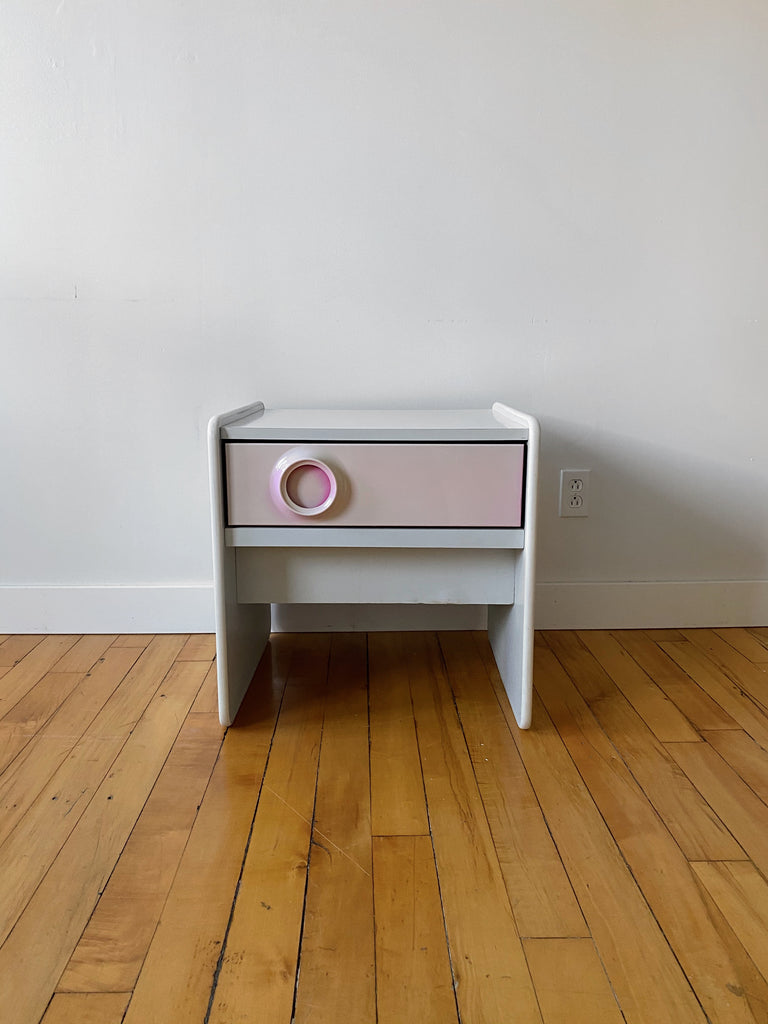 TRECO BY GIOVANNI MAUR SPACE AGE PINK NIGHT STAND