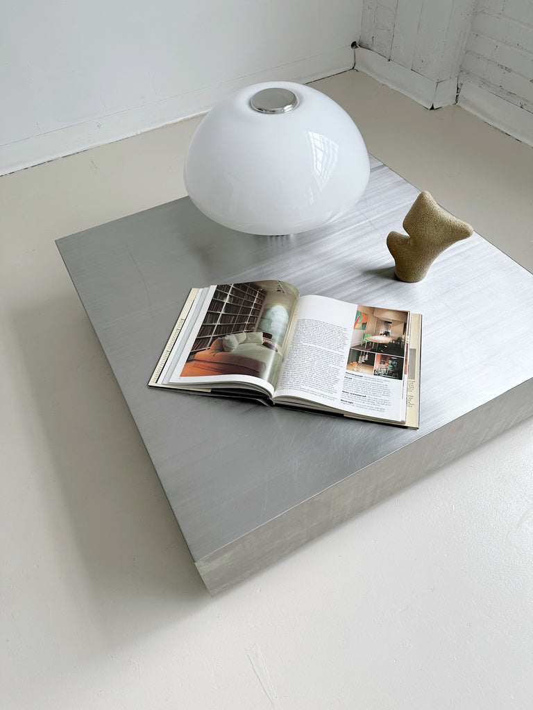 STAINLESS STEEL LOW COFFEE TABLE
