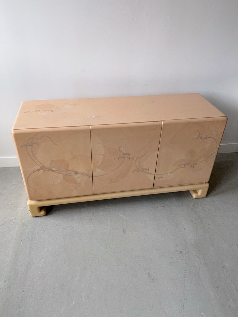 PEACH LACQUERED SIDEBOARD
