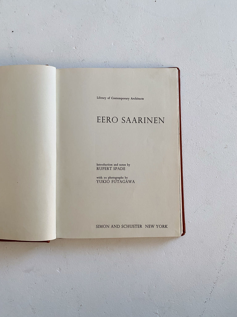 EERO SAARINEN, LIBRARY OF CONTEMPORARY ARCHITECTS, 1971