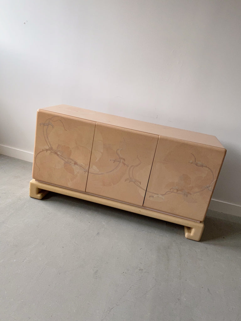 PEACH LACQUERED SIDEBOARD