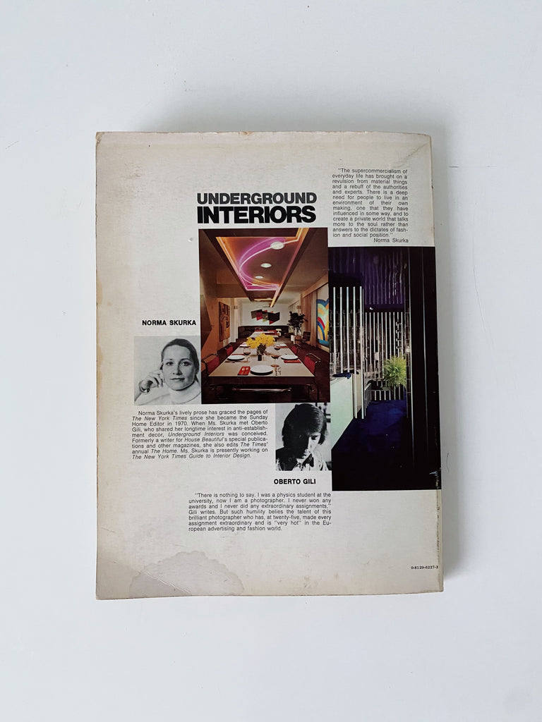 UNDERGROUND INTERIORS, SKURKA & GILI, 1972