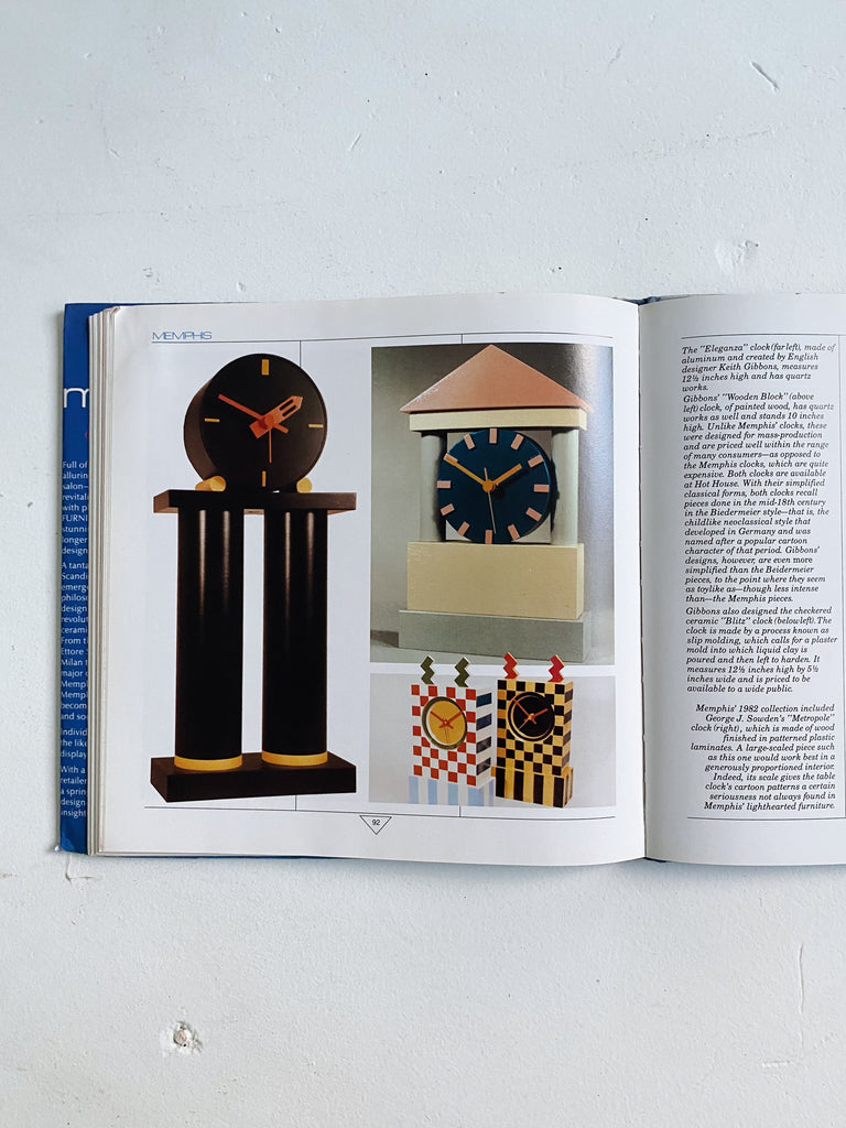MEMPHIS, OBJECTS & FURNITURE AND PATTERNS, HORN, 1985