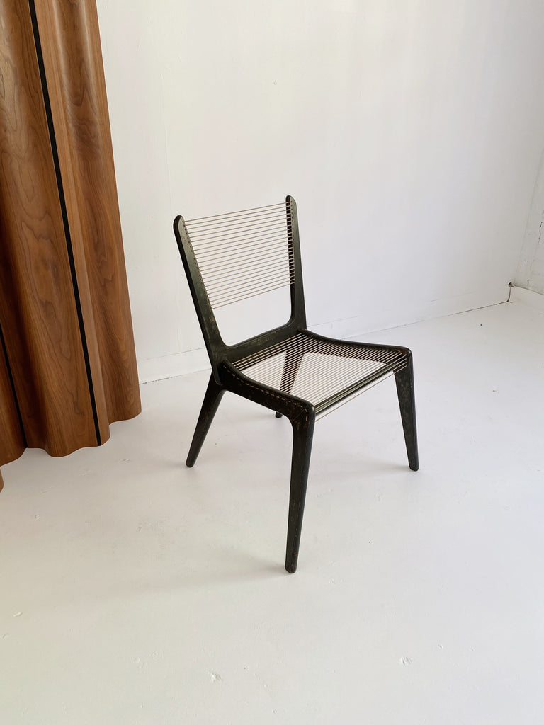 JACQUES GUILLON CORD CHAIR, 50's