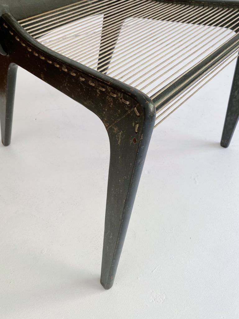 JACQUES GUILLON CORD CHAIR, 50's
