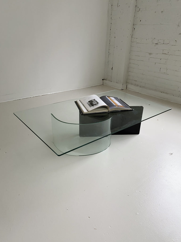 LONGHI COMPLEMENTI GLASS BASE COFFEE TABLE